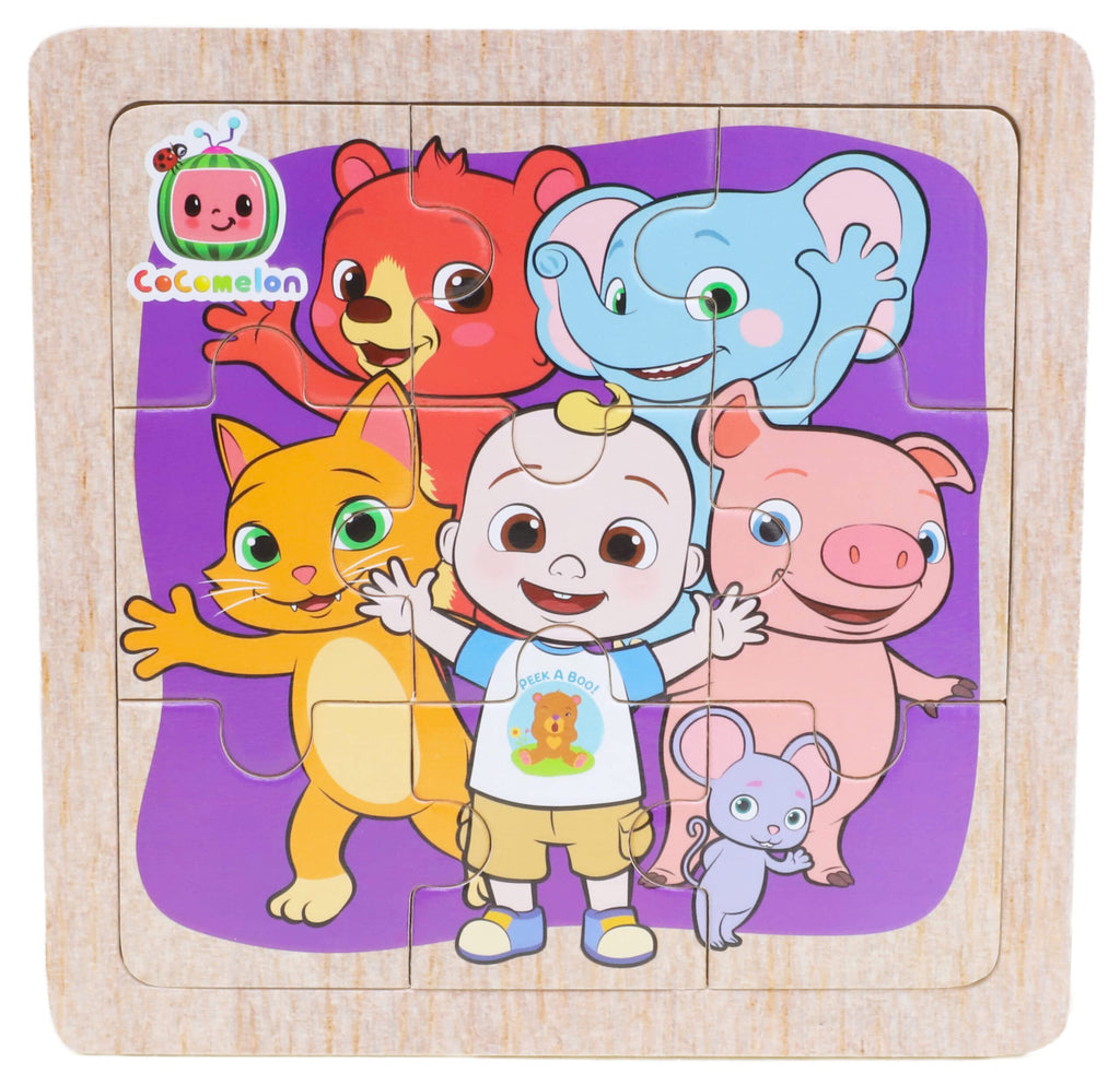 Cocomelon Character Wooden Puzzle Jigsaw set of 2