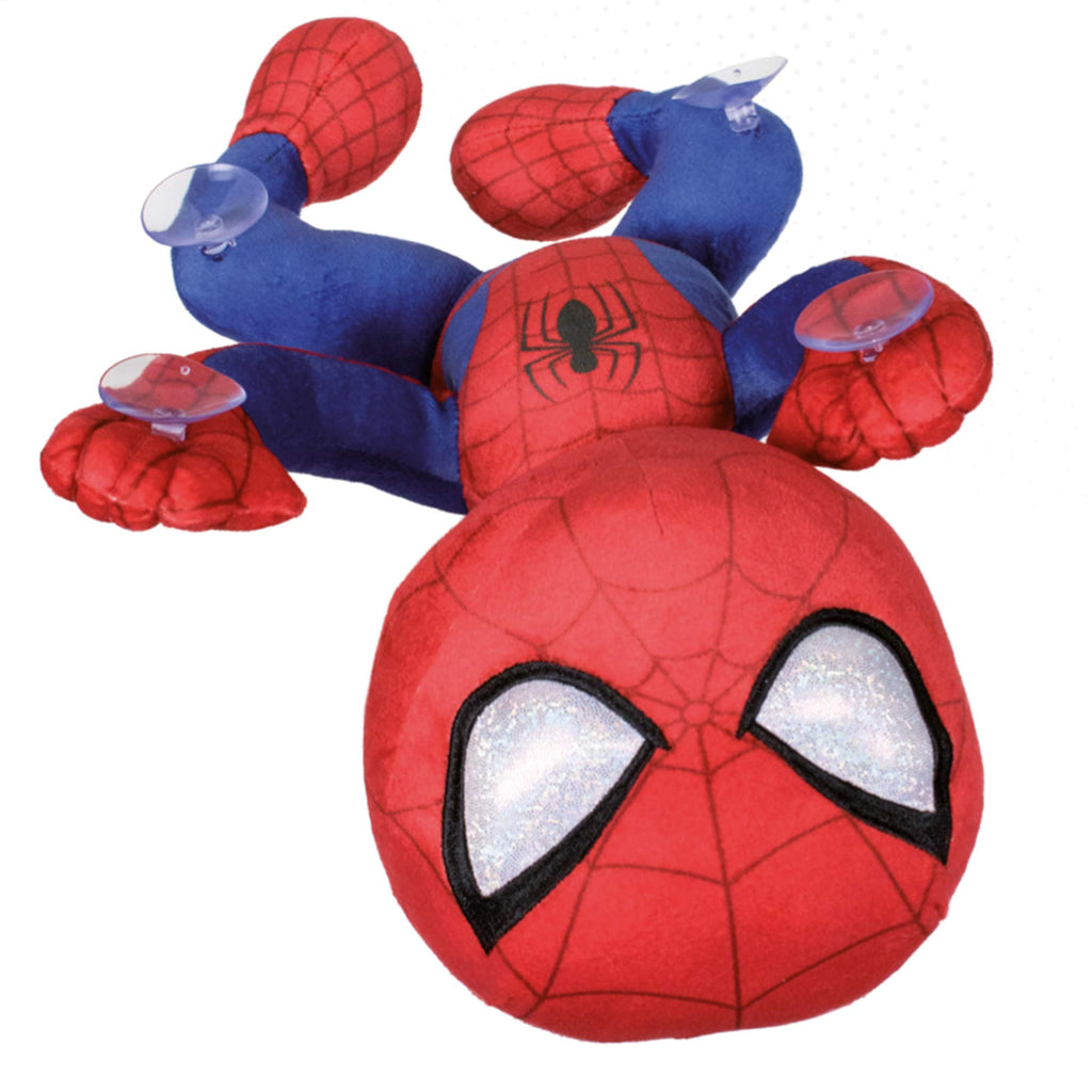Spiderman plush climber pose with suction cups 12" Soft toy