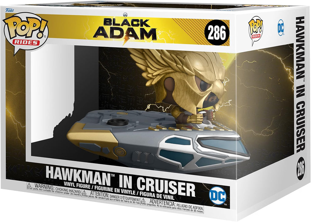 Funko POP Ride Super Deluxe: Black Adam - Hawkman on Hawk Cruiser