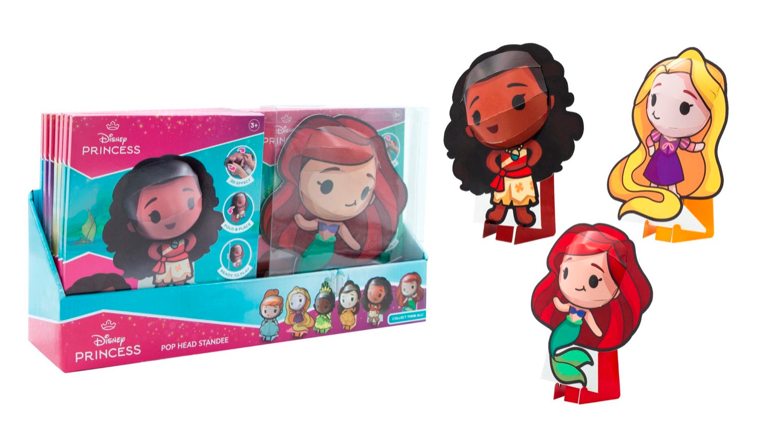 Disney Princess Mix Pop Head 20cm Standee (12pcs)