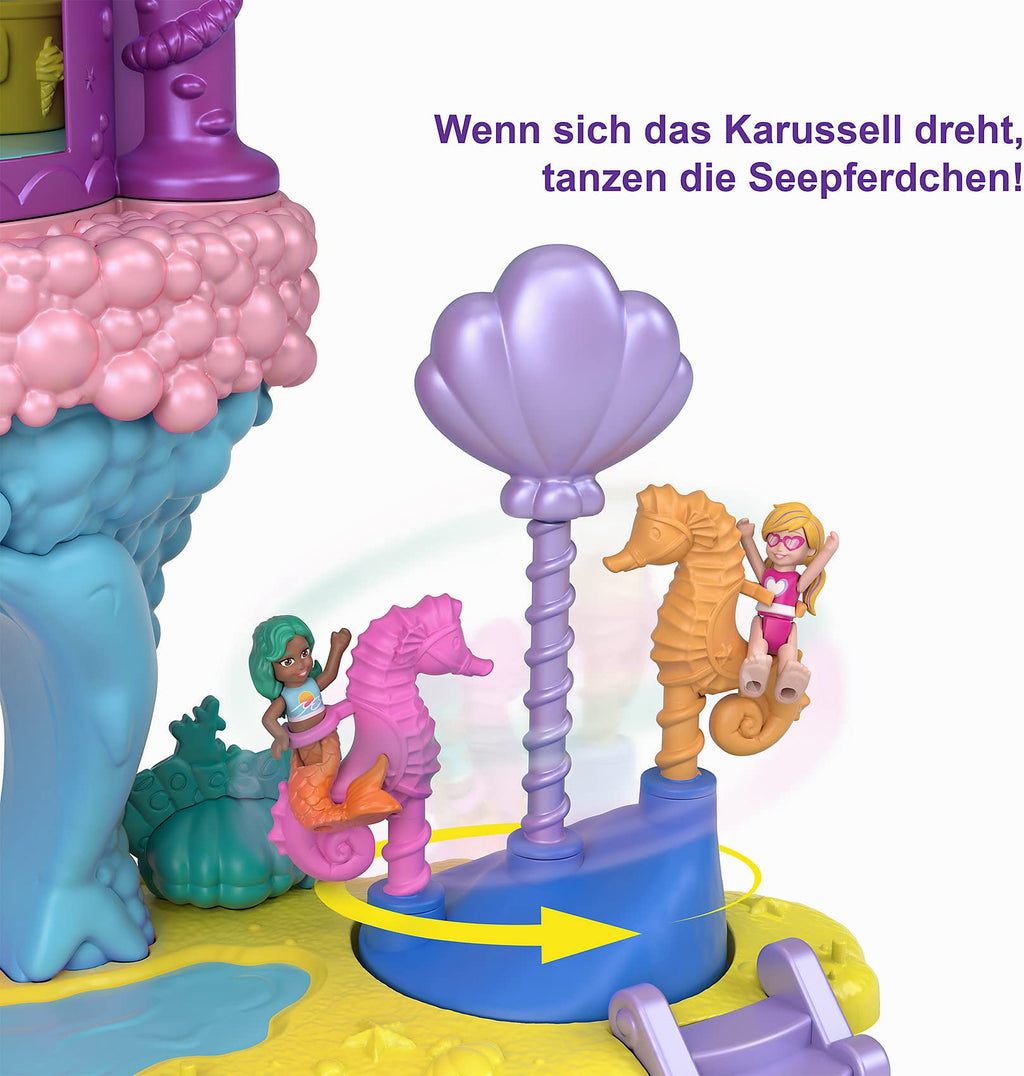 Polly Pocket Rainbow Mermaid Cove Ride Playset