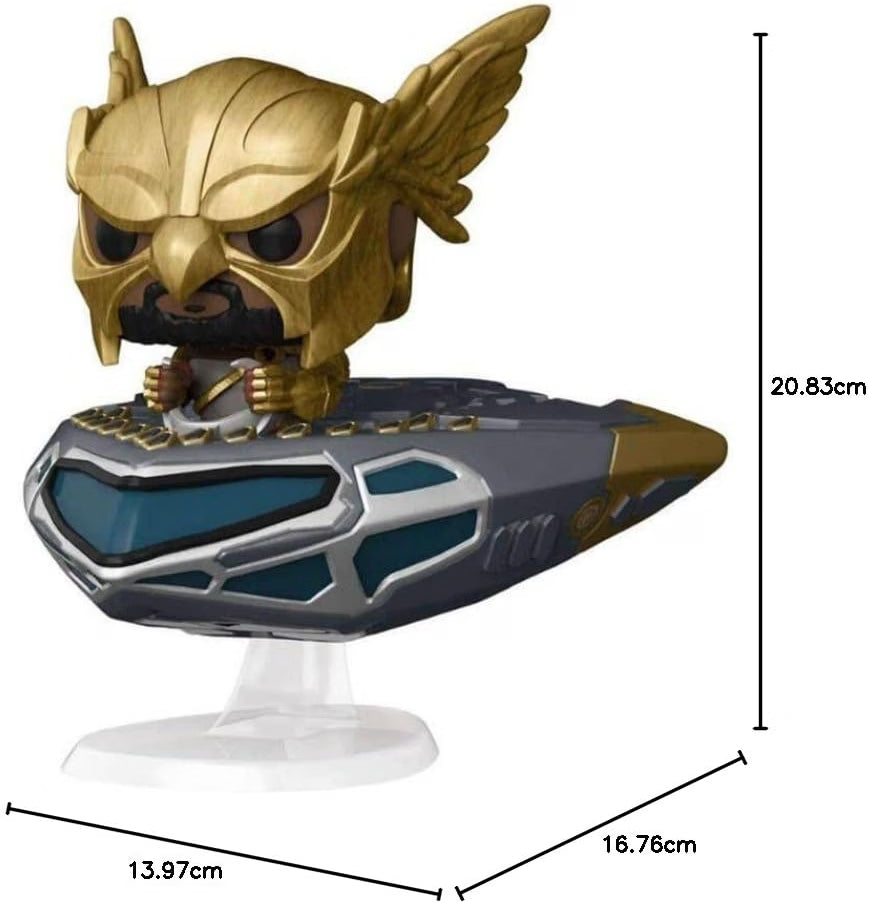 Funko POP Ride Super Deluxe: Black Adam - Hawkman on Hawk Cruiser