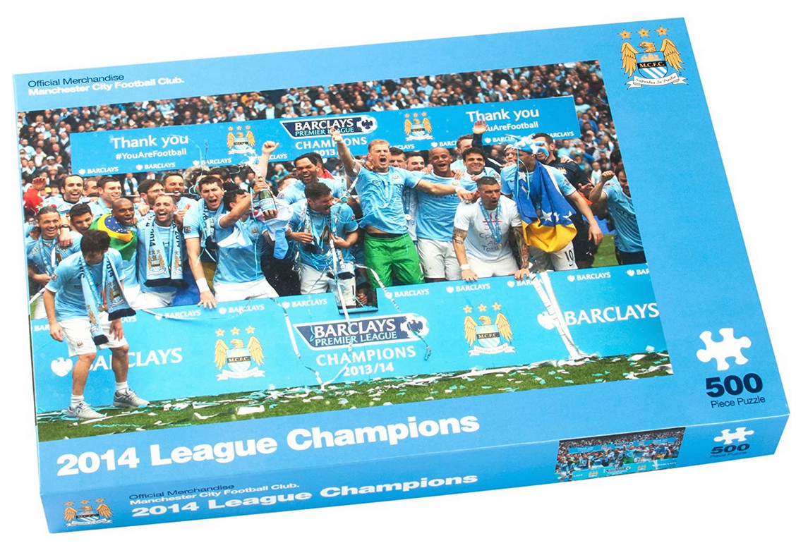 Manchester City League Champions 2014 500pc puzzle (6pc)