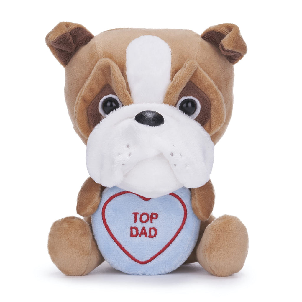 Swizzles Love Hearts 7" Bulldog Soft Toy