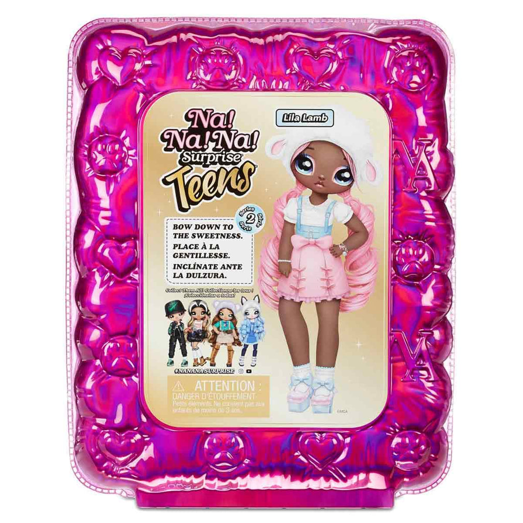 Na Na Na Surprise Teens Fashion Doll 28cm Soft Fabric Doll - Lila Lamb