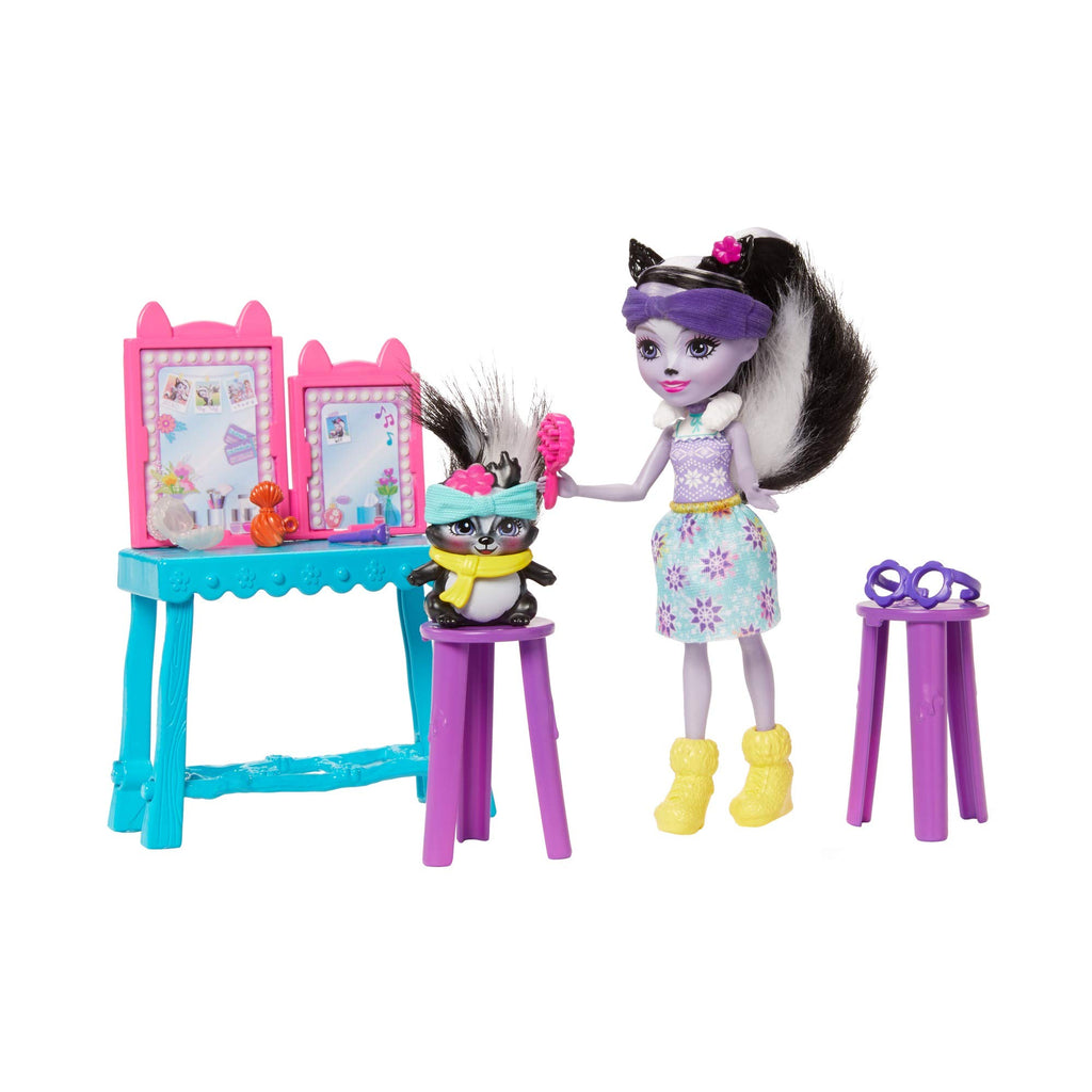 Enchantimals Stinkin' Cute Vanity With Sage Skunk