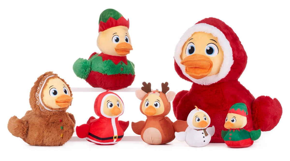 6" Small Christmas Quack Pack Duck Soft Toy (15pcs)