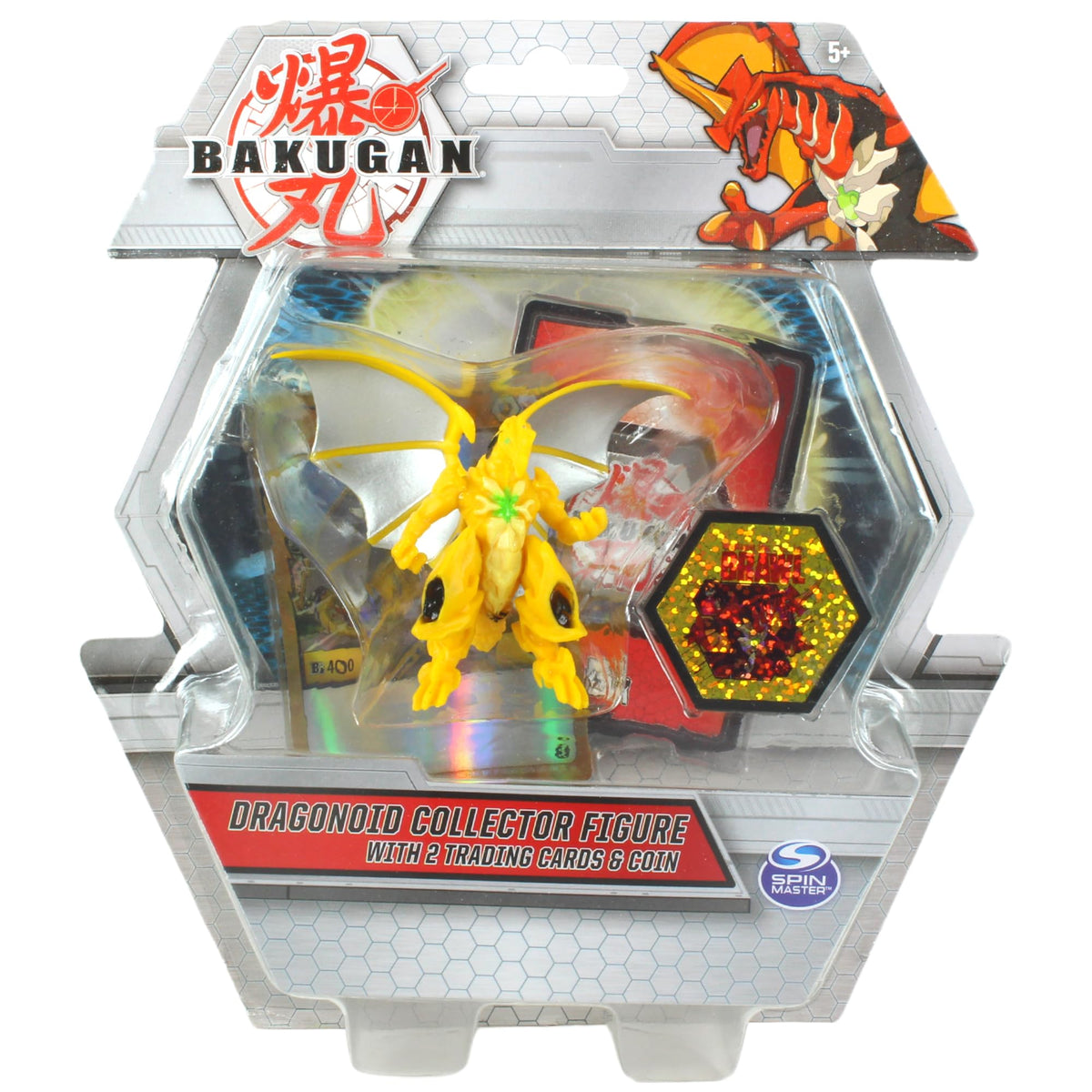 Bakugan - Deluxe Collector Figure Bundles With 2x Cards & Coin In Each Pack (4pc)