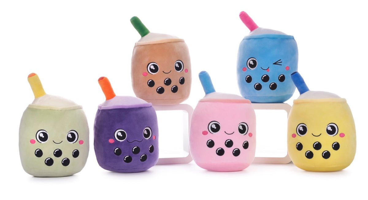 17cm Bubble Tea Plush Soft Toy 6asst (6pcs)