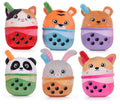 17cm Bubble Tea Animal Pals Soft Toy 6asst (6pcs)