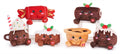 Kawaii Kuties Christmas Plush Puddings Drink Cracker (6pcs)