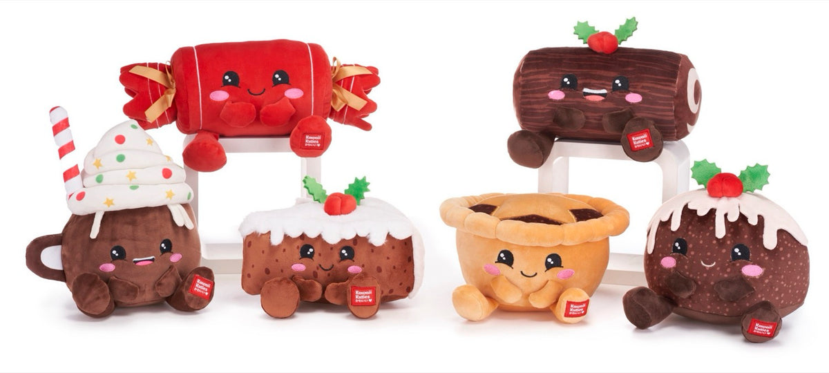 Kawaii Kuties Christmas Plush Puddings Drink Cracker (6pcs)