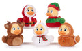 8.5"/20cm Christmas Quack Pack Ducks Plush (5pcs)