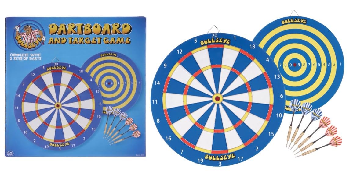 Bullseye Dartboard Bully the Cow Game with Darts