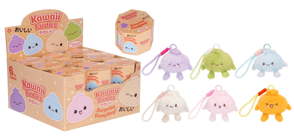 Kawaii Dumpling Bag Clip in Blind Box Bun (18/6pcs)