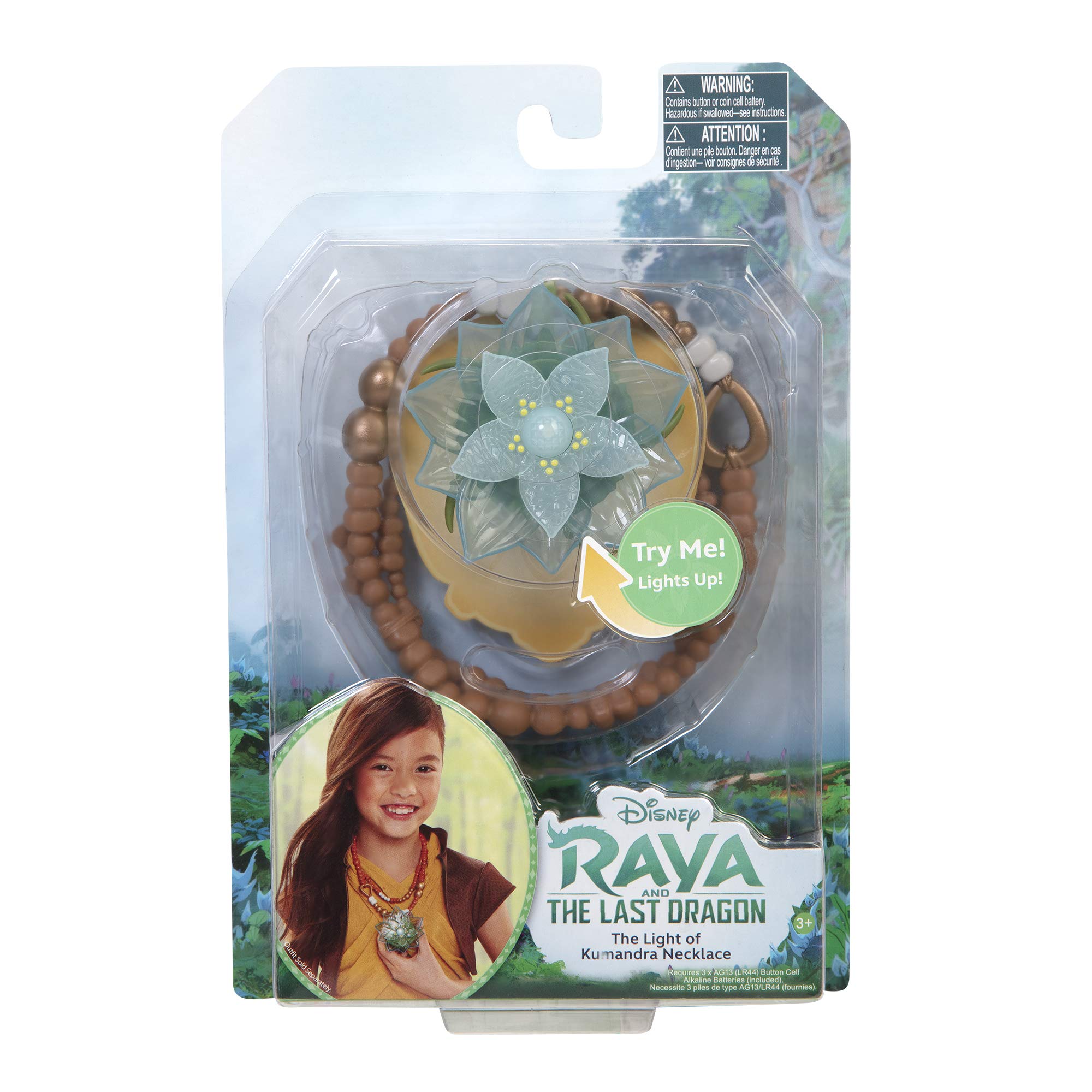 Disney Raya Light of Kumandra Dragon Flower Light Up Necklace
