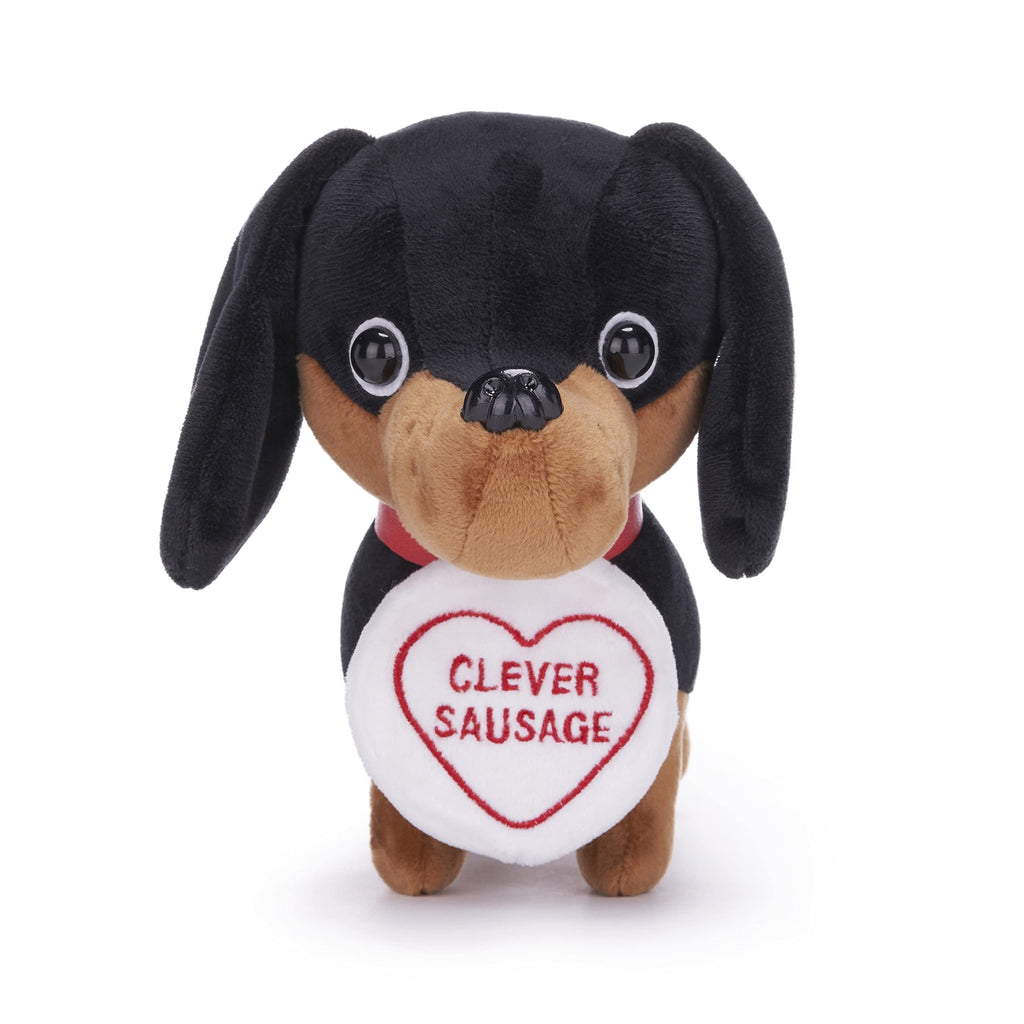 Swizzles Love Hearts Dachshund Soft Toy