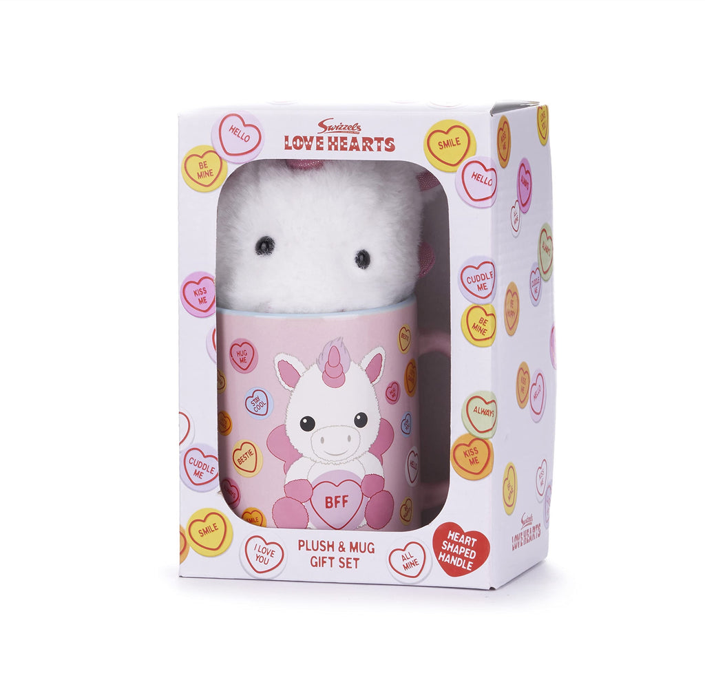 Swizzels Love Hearts Sparkles The Unicorn 'BFF' 11OZ Mug & Plush Gift Set