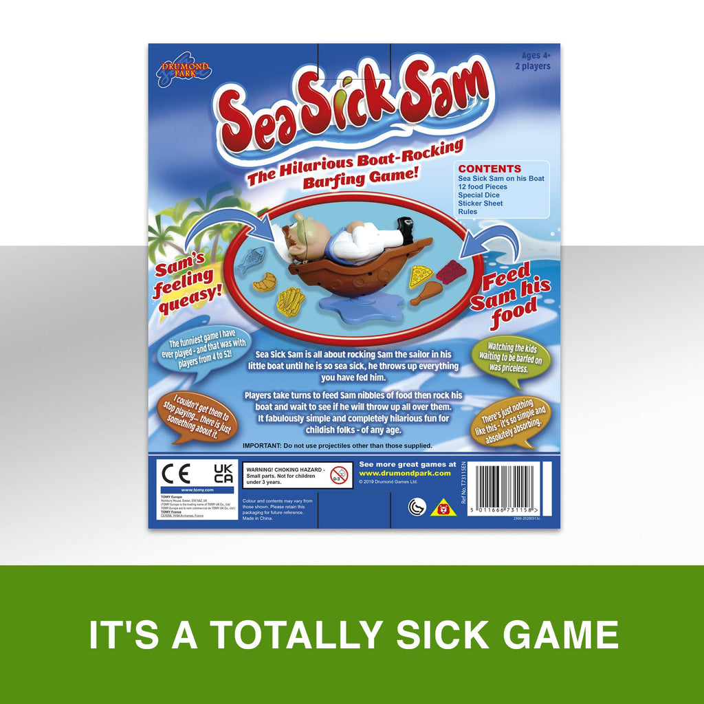 Sea Sick Sam, Family Board Game