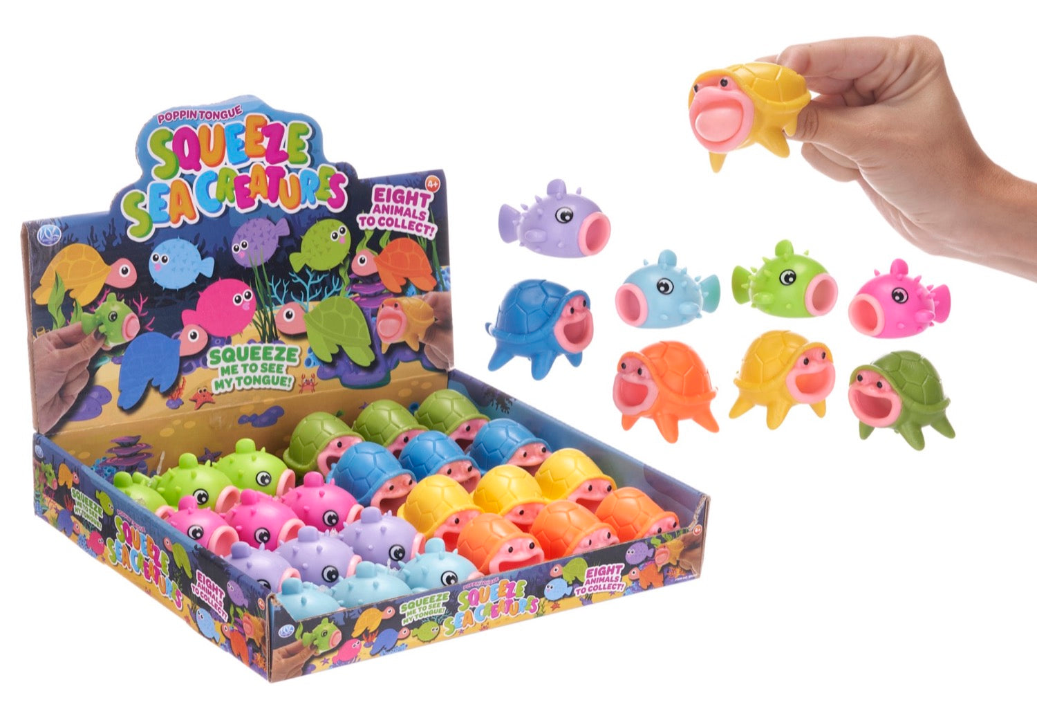 Bobbing Tongue Squeezy Sea Creature Animals (24pcs)