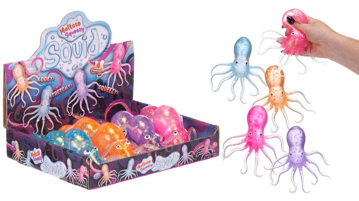 14cm Maltose Squid 4asst (12pcs)