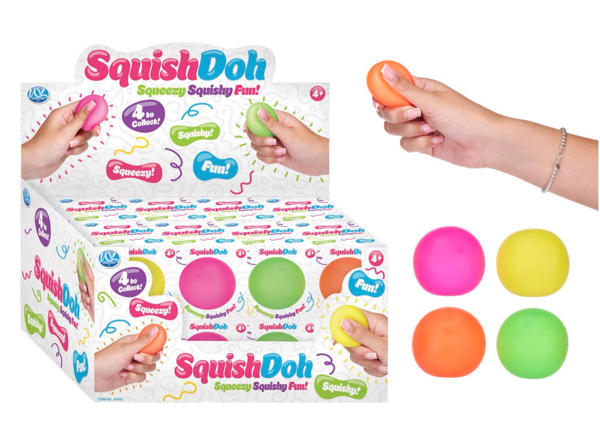 38mm Neon Squishdoh Ball 4asst (24pcs)
