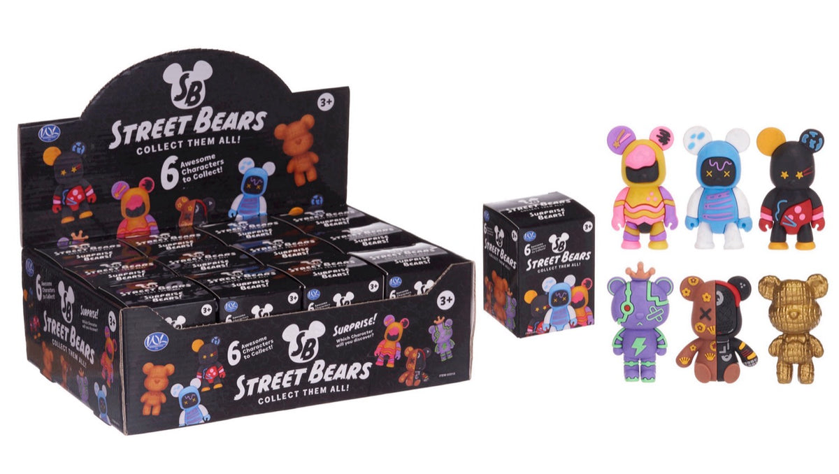 Street Bear Blind Box Figures 6asst (12pcs)