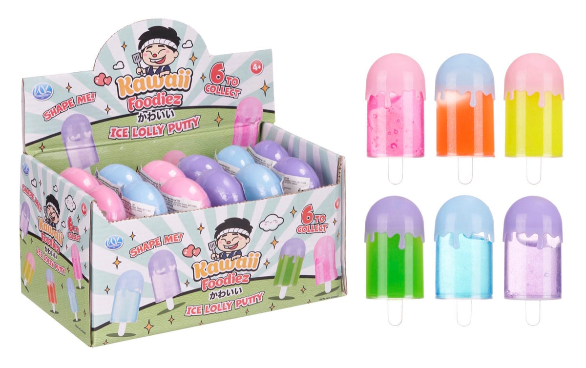 Kawaii Foodiez Ice Lolly Putty 6asst (12pcs)