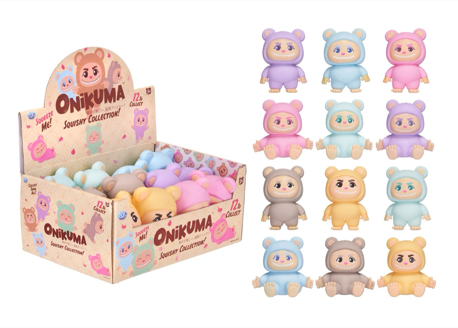 Onikuma 13cm Large Squishy 12asst (12pcs)