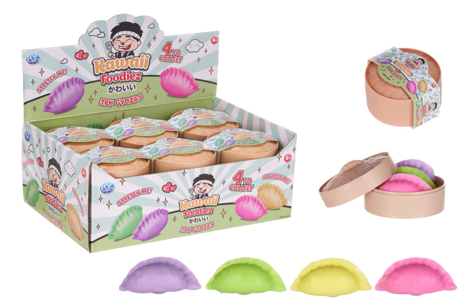 Kawaii Foodiez Gyozas 3pk (12pcs)