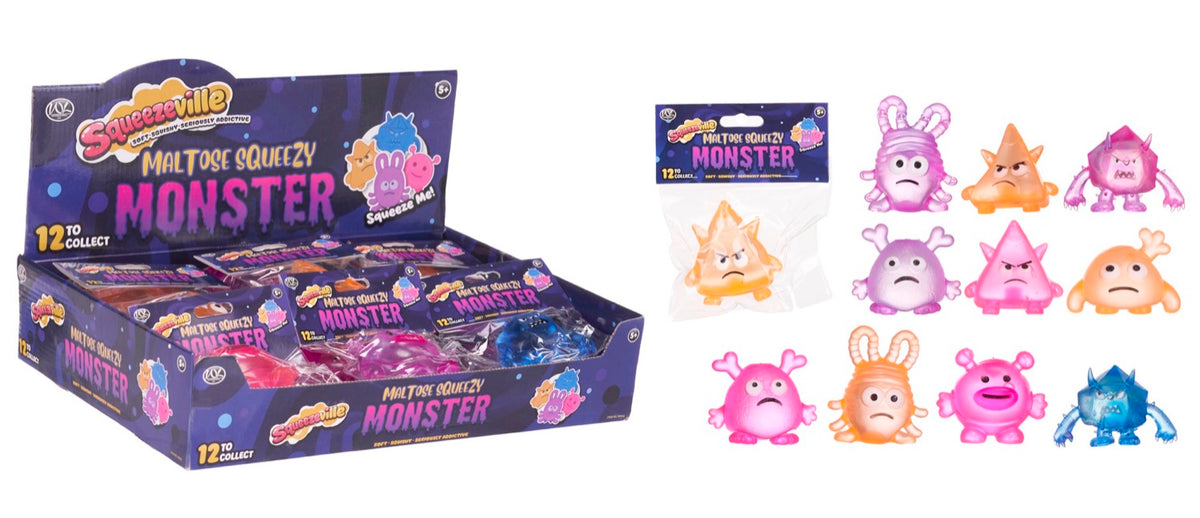 Maltose Squeezy Monster 12asst (24pcs)
