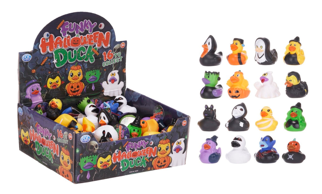 Halloween Funky Duck 6cm 16asst (48pcs)