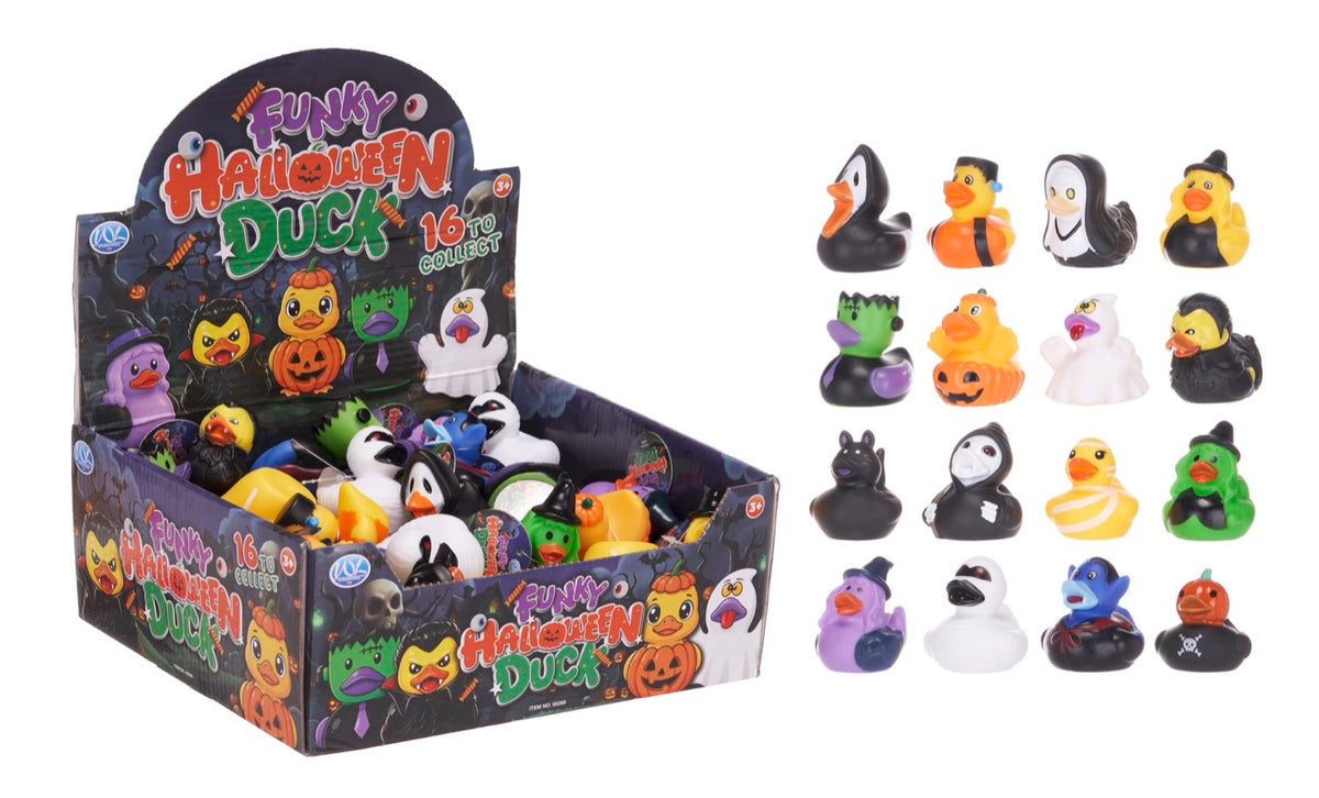 Halloween Funky Duck 6cm 16asst (48pcs)