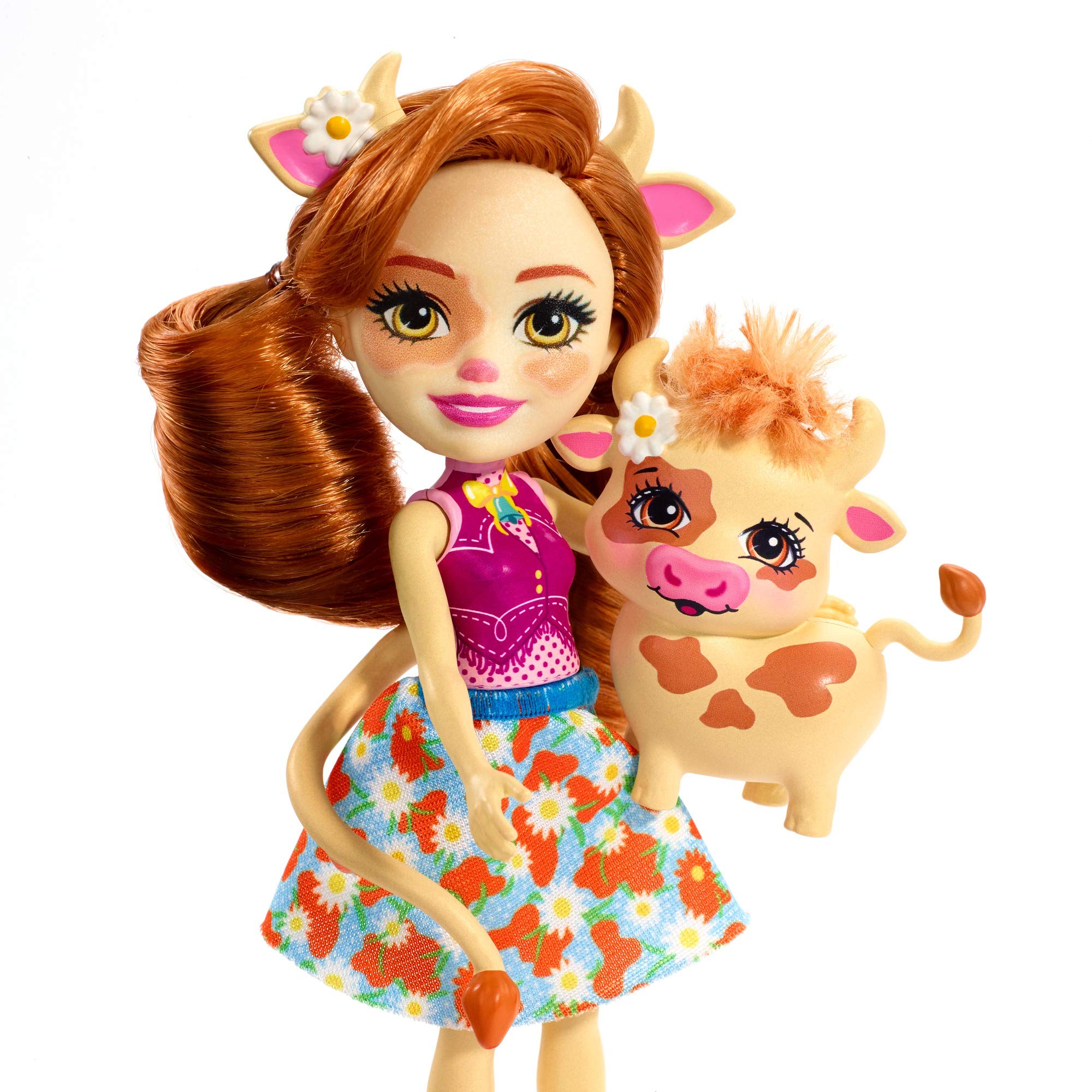 Enchantimals Doll Cailey Cow with friend 6 inch