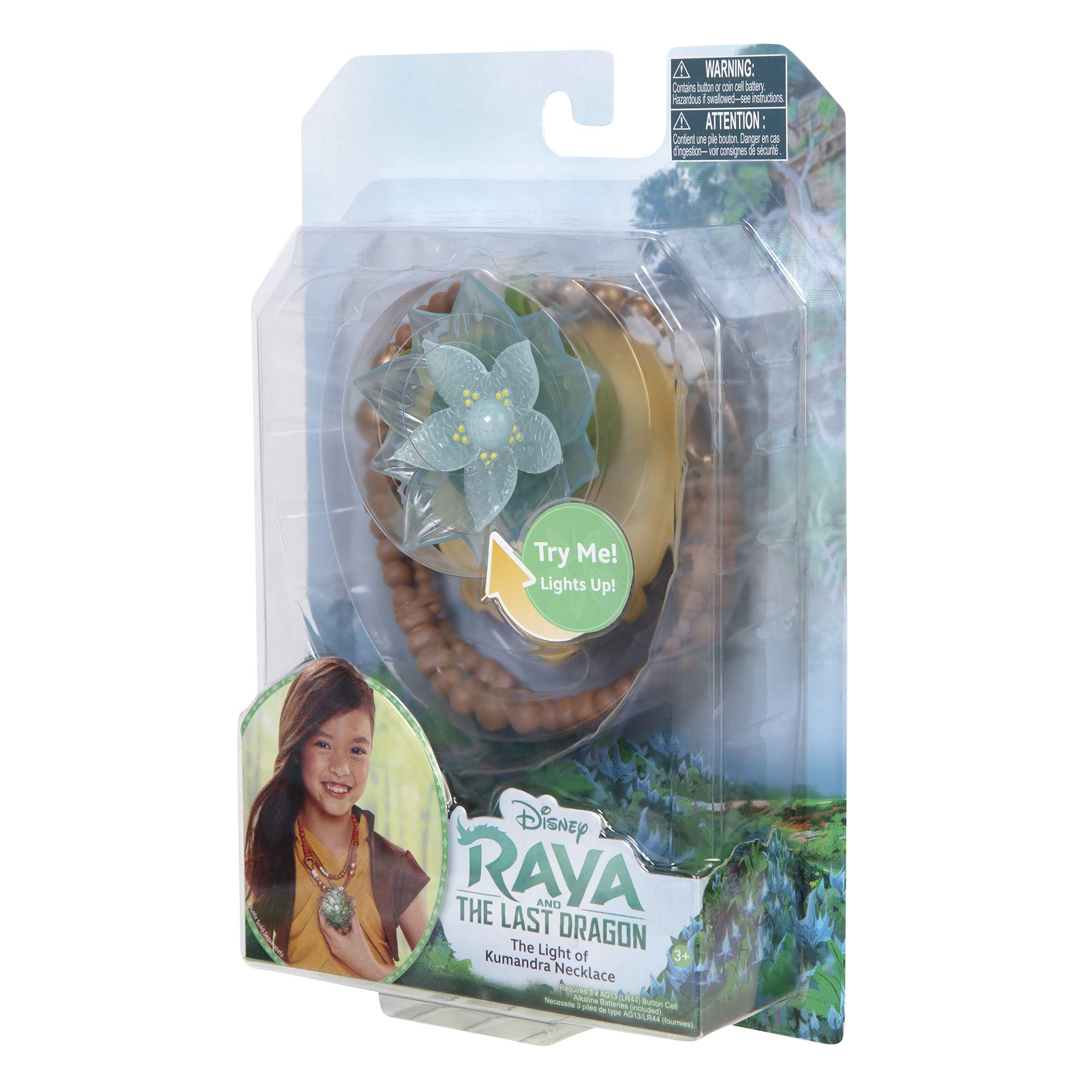 Disney Raya Light of Kumandra Dragon Flower Light Up Necklace
