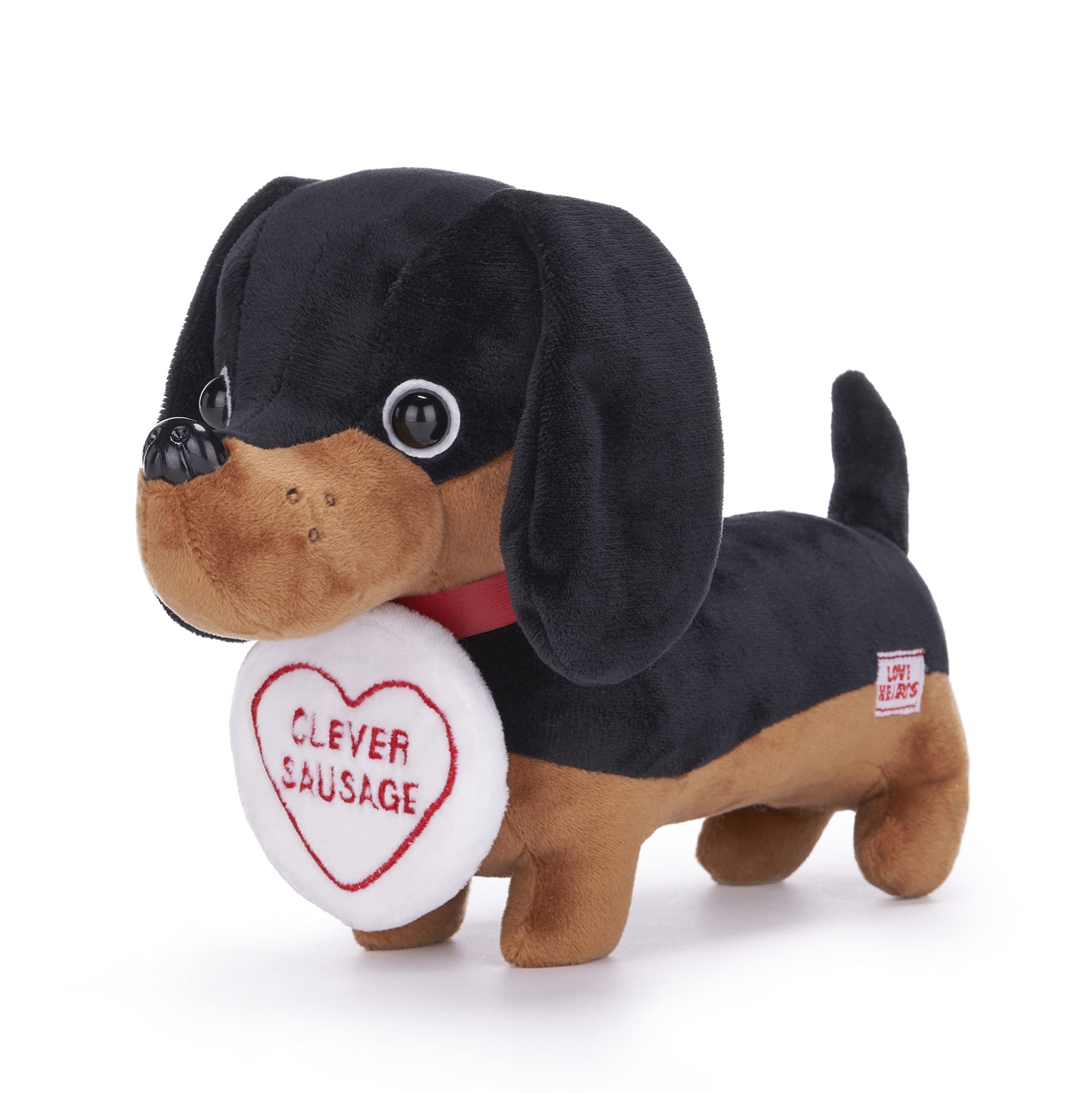 Swizzles Love Hearts Dachshund Soft Toy