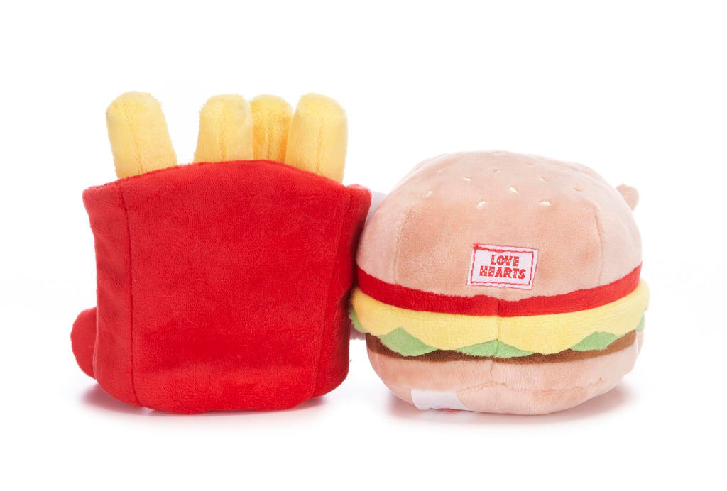 Swizzels Love Hearts 8" Burger and Fries Soft Toy