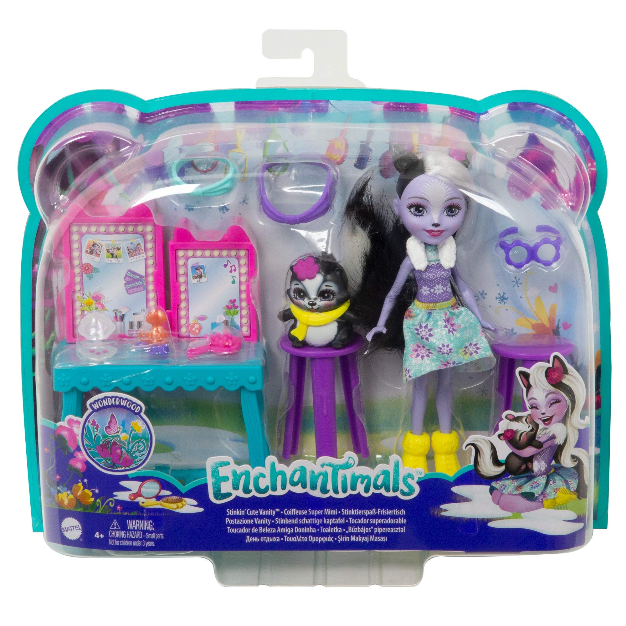 Enchantimals Stinkin' Cute Vanity With Sage Skunk