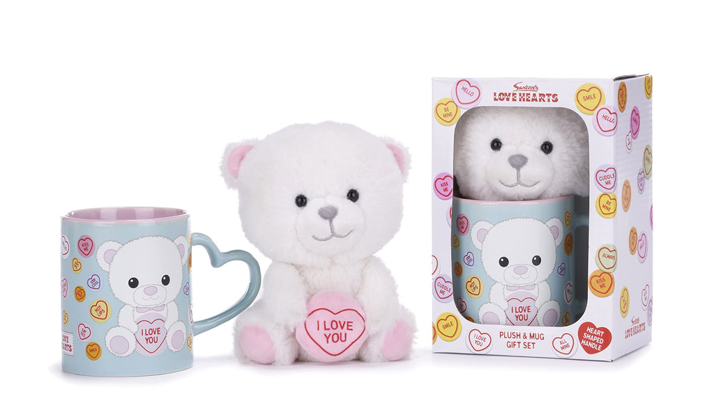 Swizzels Love Hearts Bronte 'I Love You' Bear 11OZ Mug & Plush Gift Set