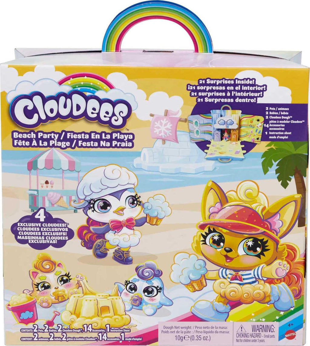 Cloudees Collectible Pets Beach Ice Cream Party Set