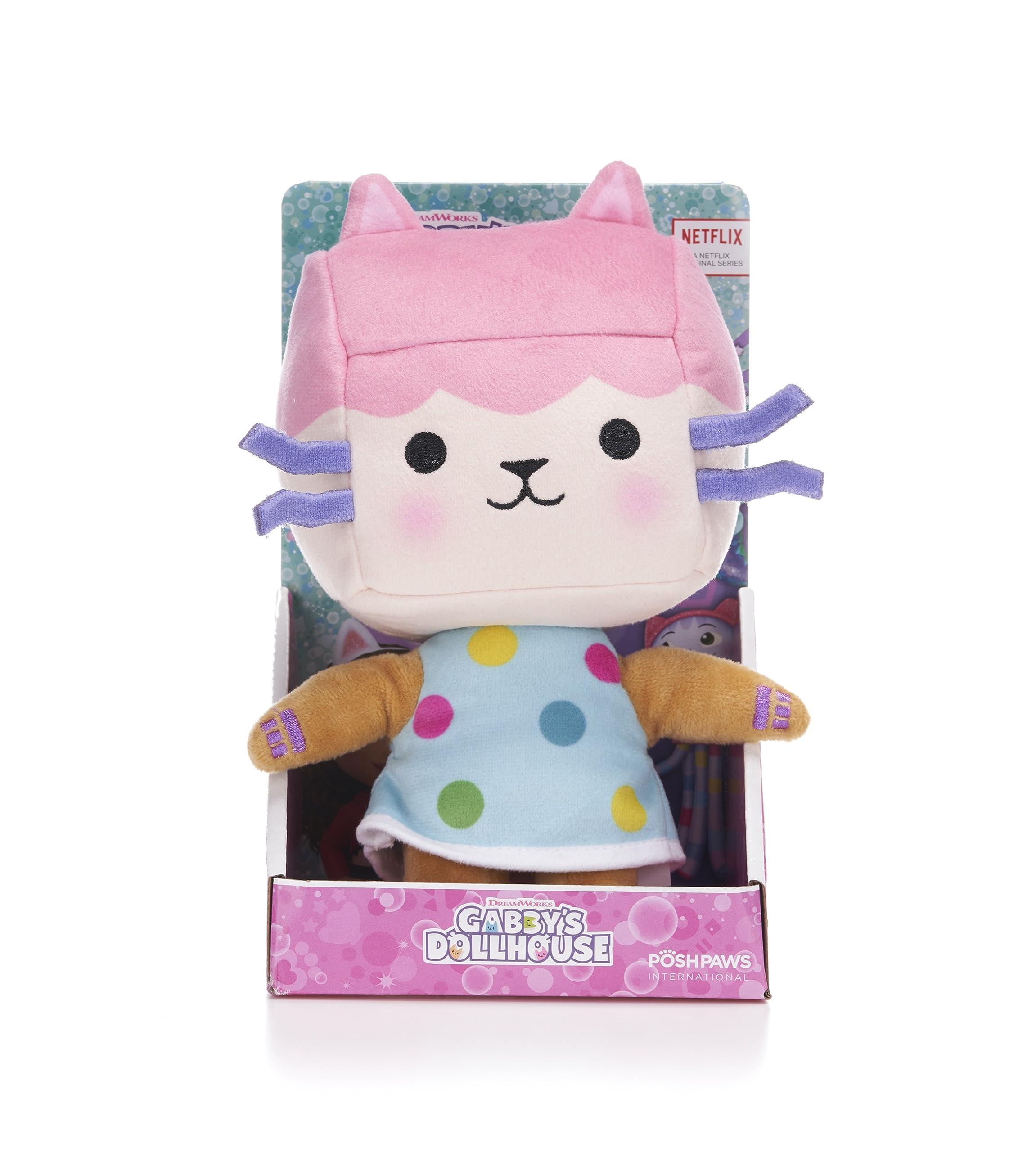 Gabby's Dollhouse 10" Baby Box Cat Soft Toy