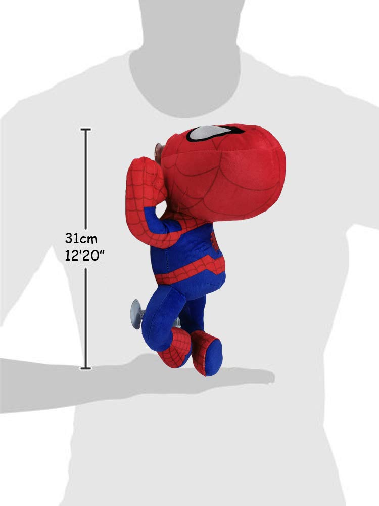 Spiderman plush climber pose with suction cups 12" Soft toy