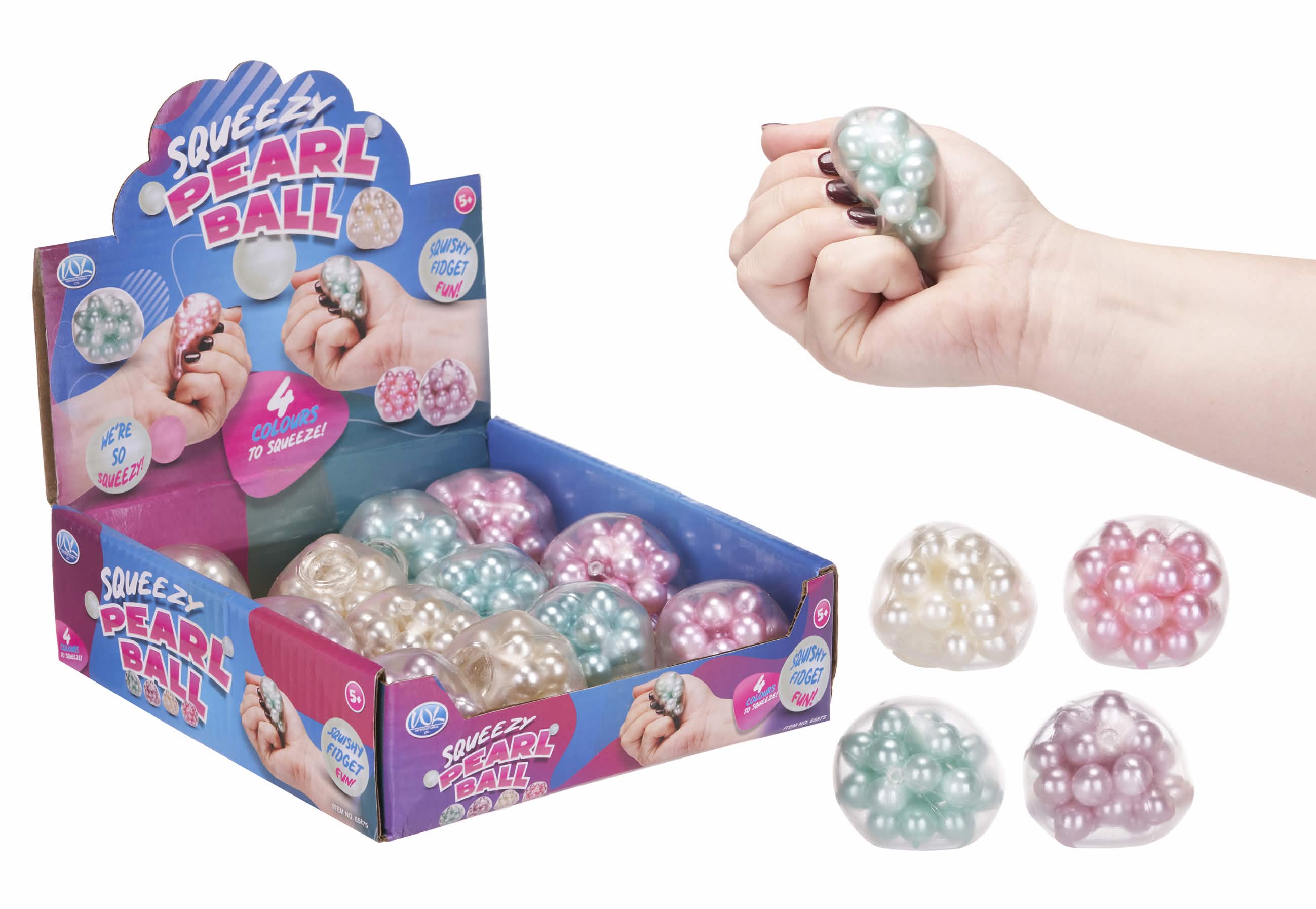 Squeezy Pearl balls toy (12pc)