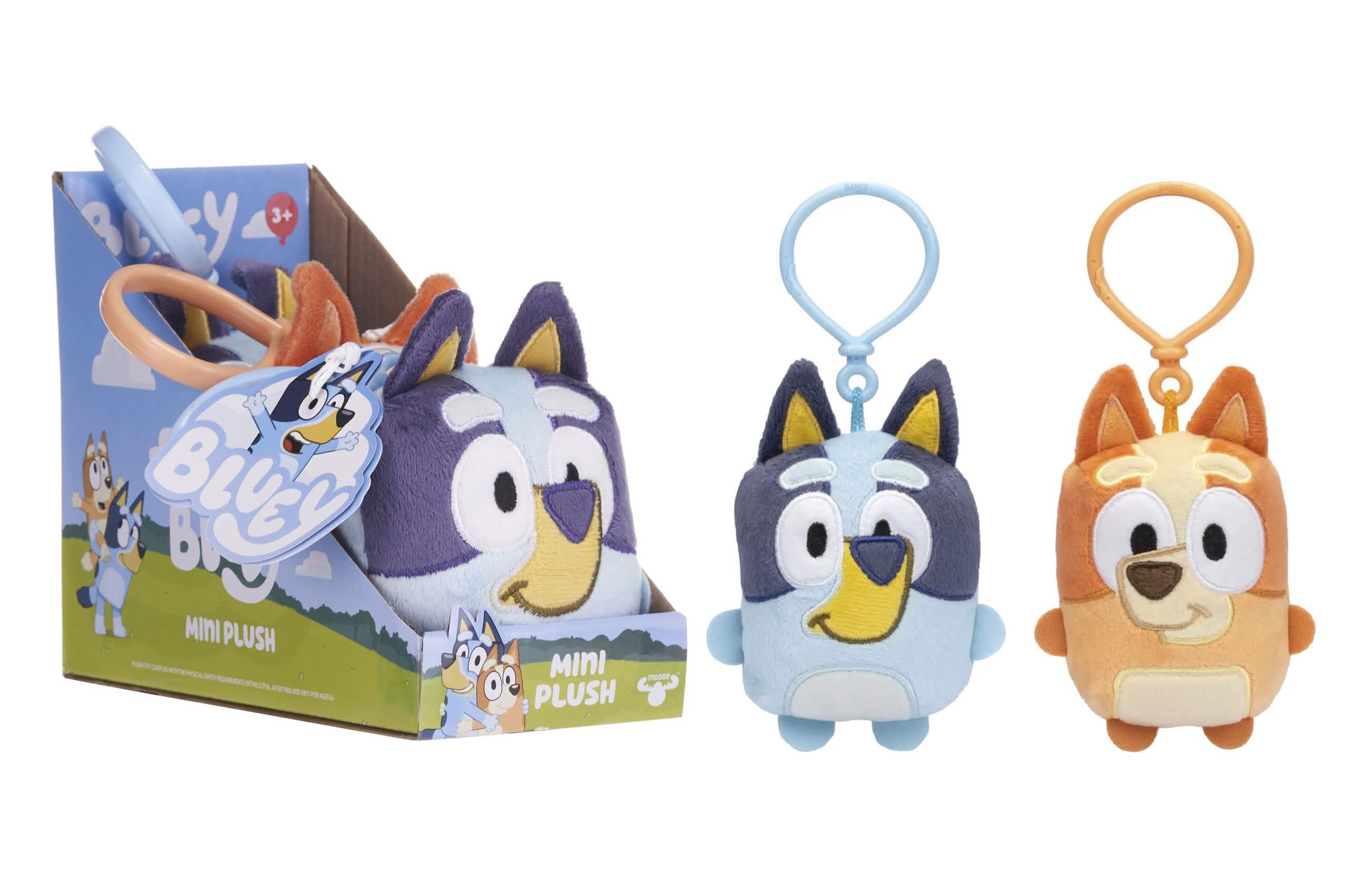 Bluey and Bingo bag clips (3pc)