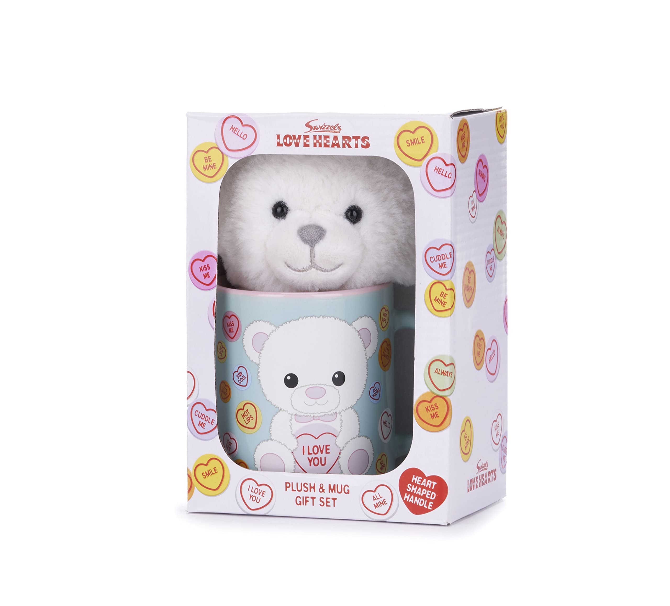 Swizzels Love Hearts Bronte 'I Love You' Bear 11OZ Mug & Plush Gift Set