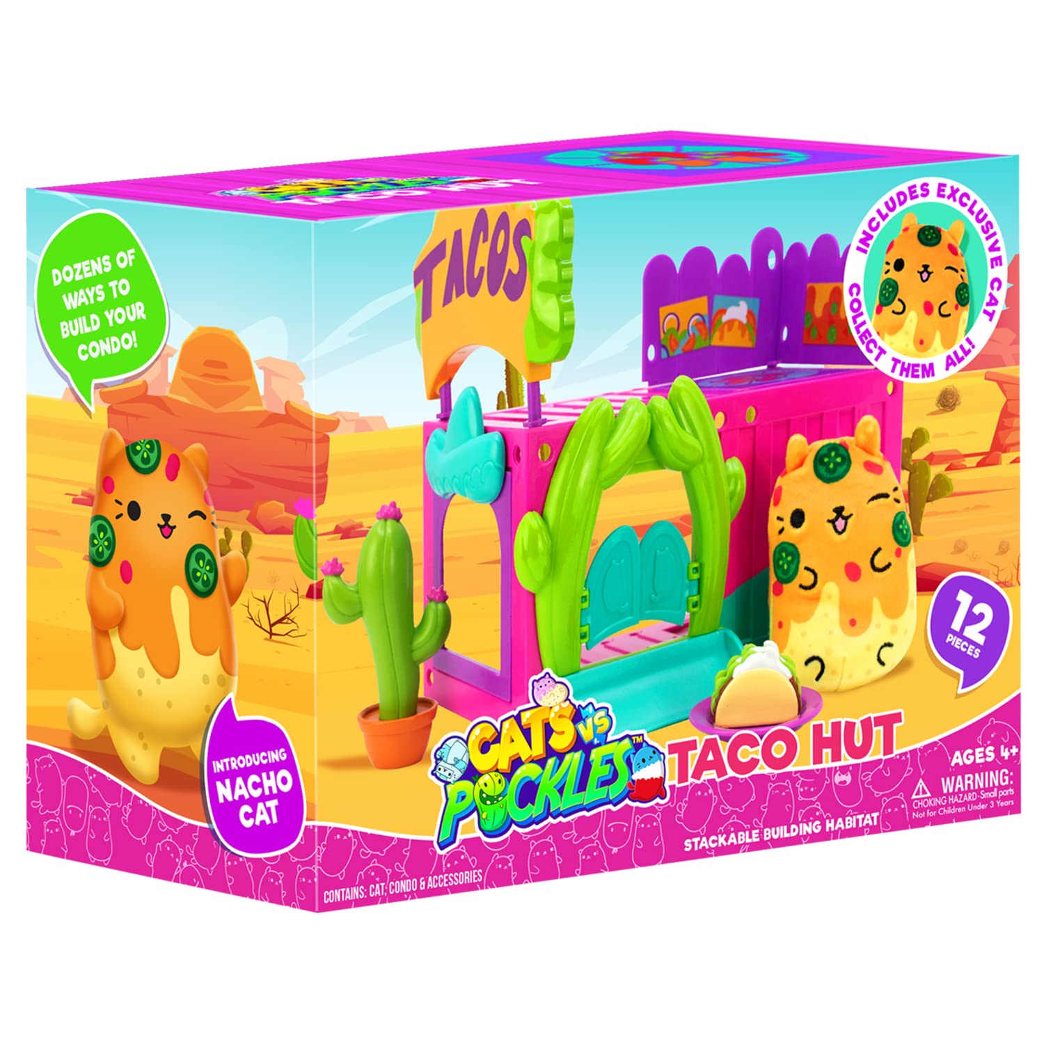 Cats vs Pickles Taco Hut With Collectible Bean Plush Toy