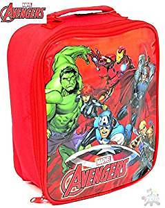 Red Avenger Marvel Insulated Lunch Bag
