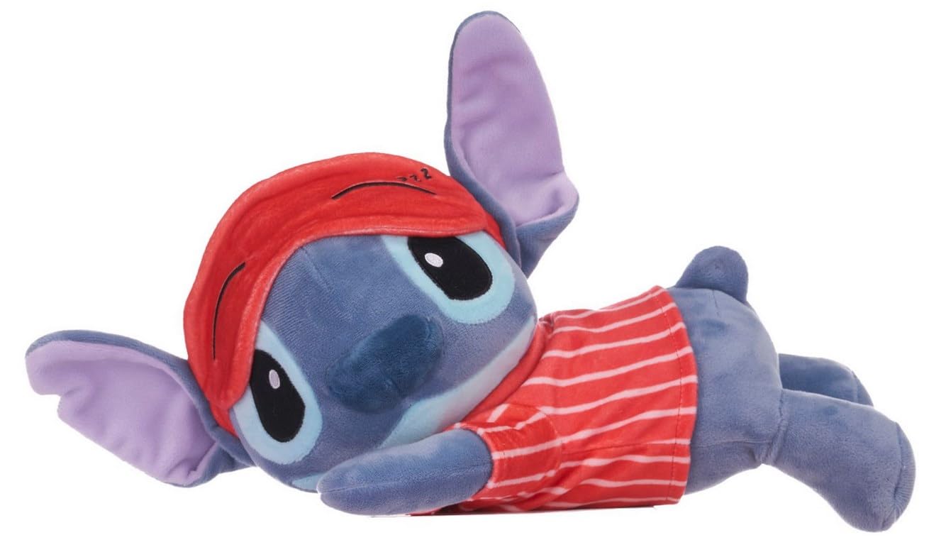 Disney Sleepy Stitch Soft Toy Adjustable Mask Bedtime Stitch 12" Plush