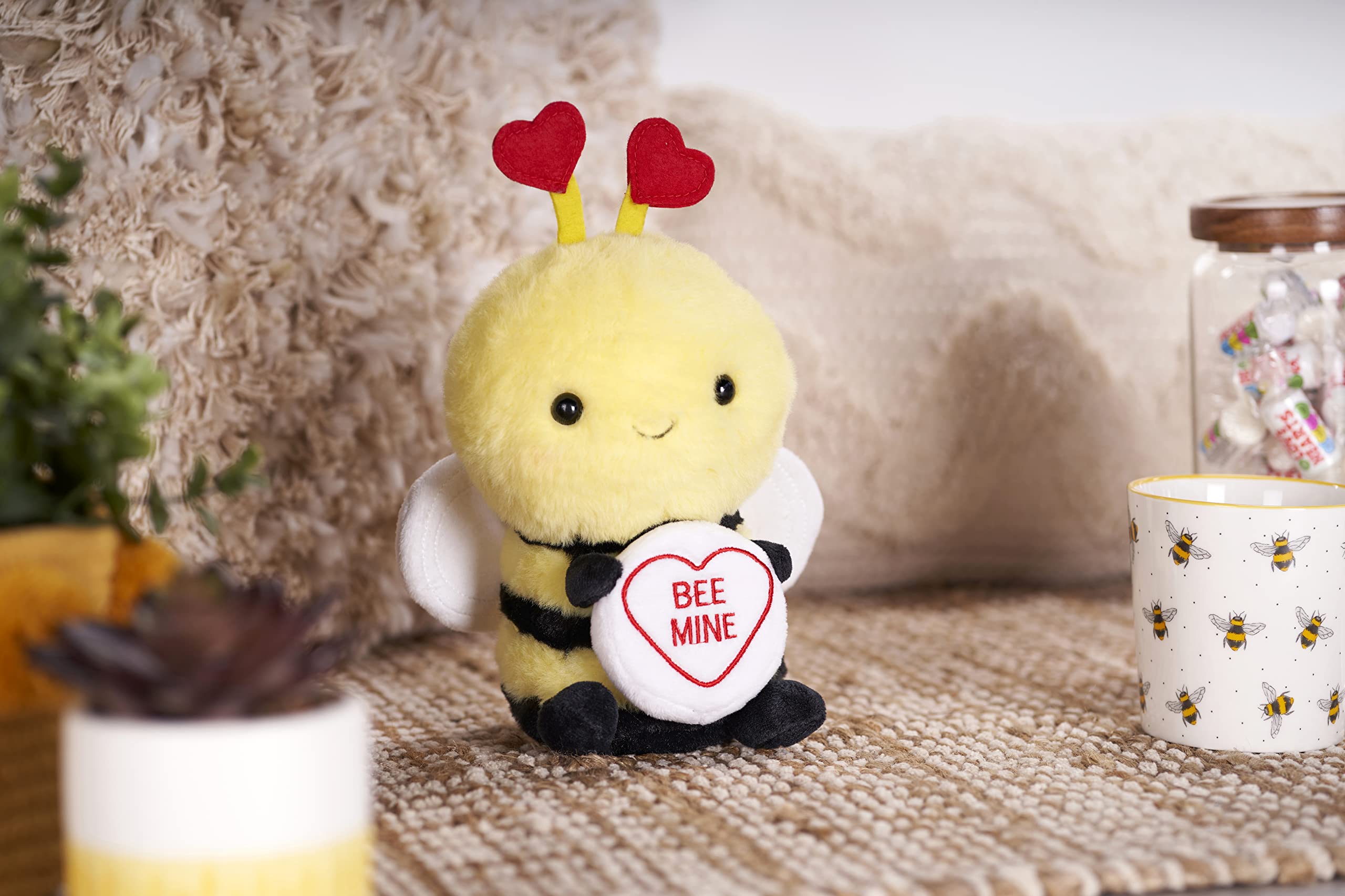 Swizzles Love Hearts 7" Bumble Bee 'Bee Mine' Soft Toy