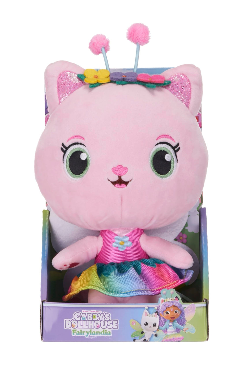 Gabby's Dollhouse 10" Fairylandia Rainbow Kitty Fairy Soft Toy